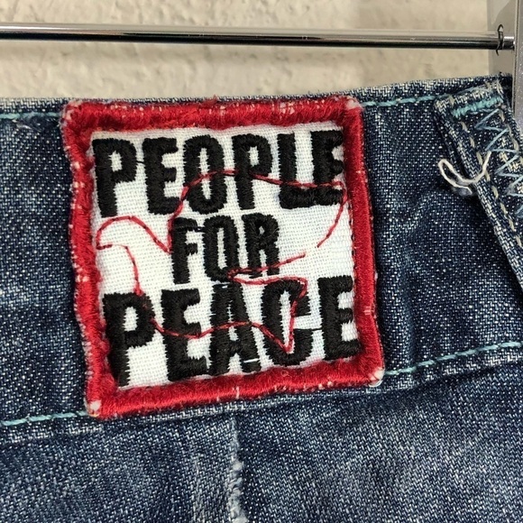 PEOPLE FOR PEACE - STYLE 1073MA - BOLD RETRO CAPRI HEAVY EMBROIDERY - B12 - Picture 11 of 16